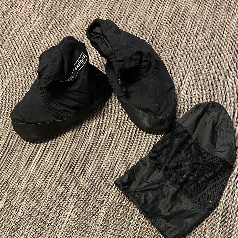 Black Down Booties